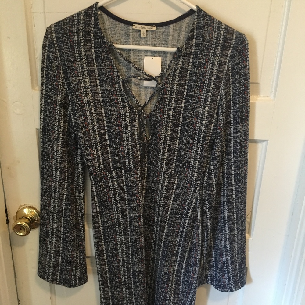 Charlotte Russe Tight Long-Sleeve Dress